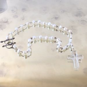 Cross necklace - hand made